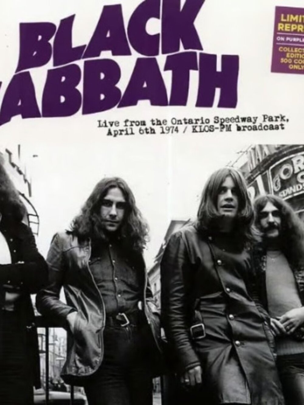 Black Sabbath Live Ontario Speedway LP ~ Ltd Ed Colored Vinyl ~ New/Sealed!